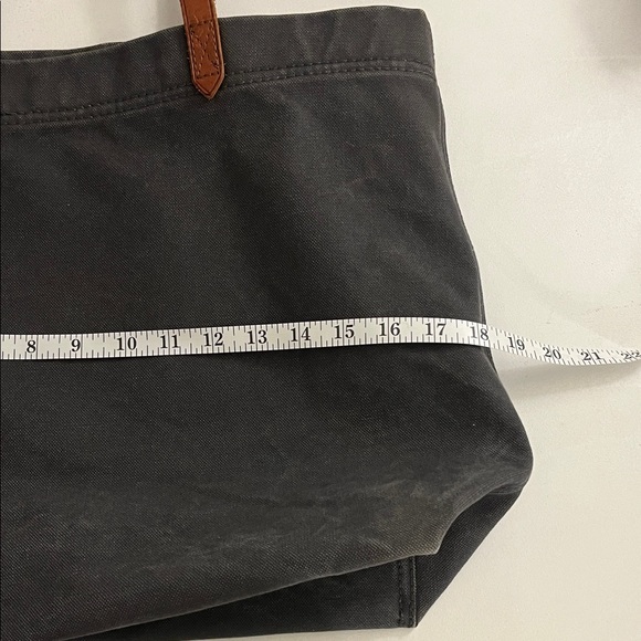 Madewell dark navy Tote with Brown leather Handles - Picture 13 of 16